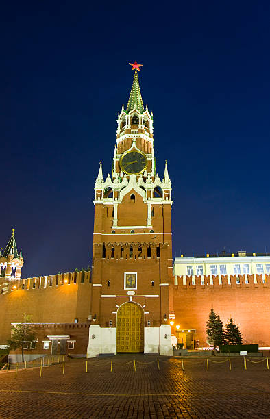 istock Moscow, Spasskaya tower of Kremlin 451910457