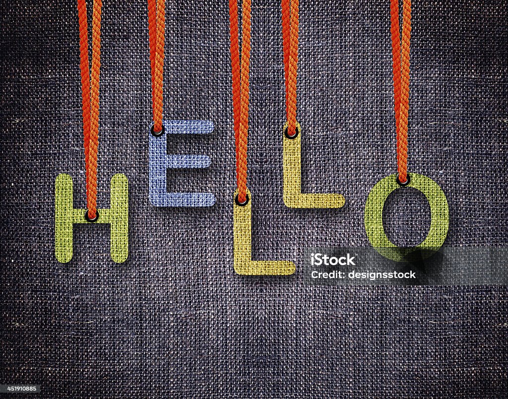 Buchstaben hängen strings - Lizenzfrei Abstrakt Stock-Foto