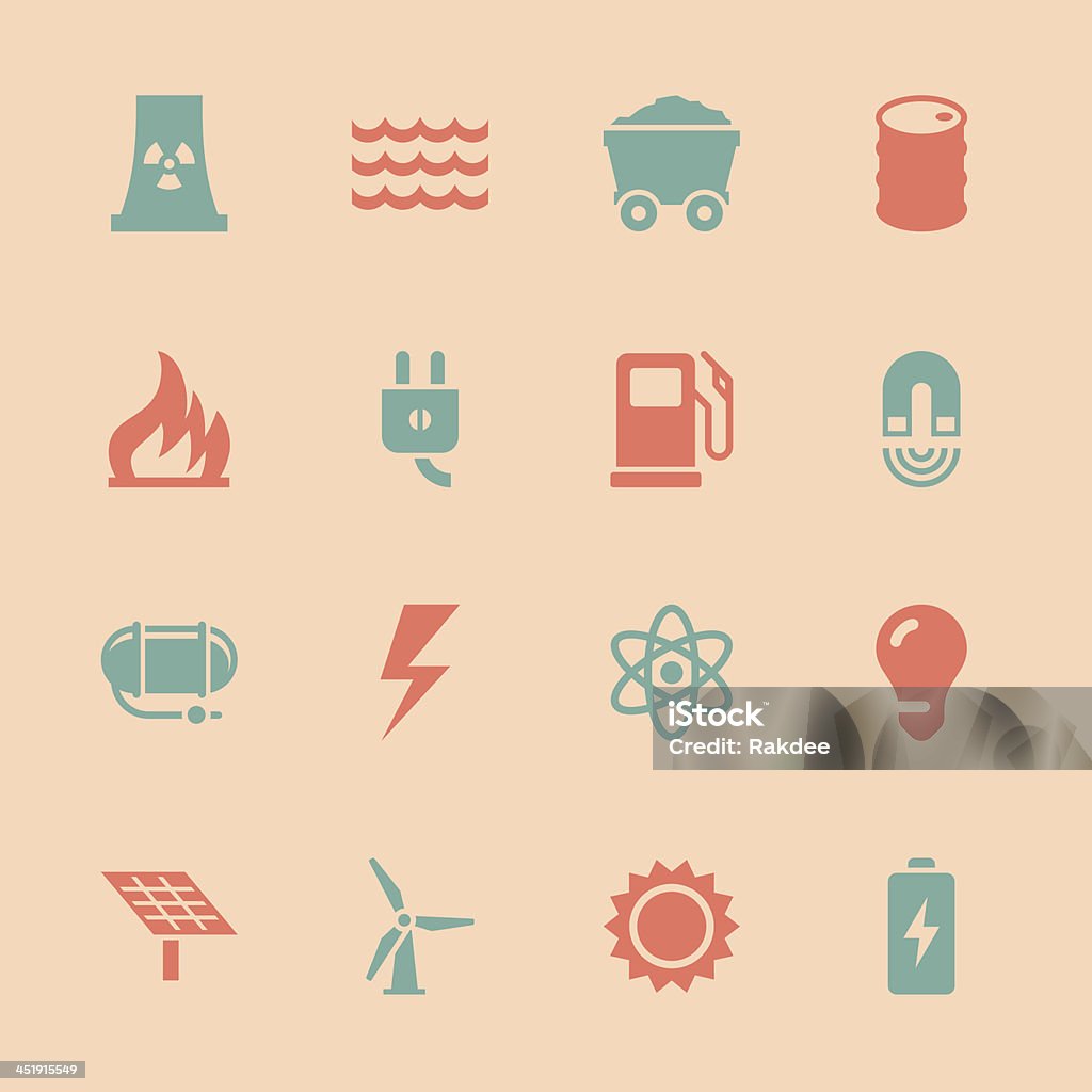 Energy Icons - Color Series | EPS10 Energy Icons Color Series Vector EPS10 File. Battery stock vector