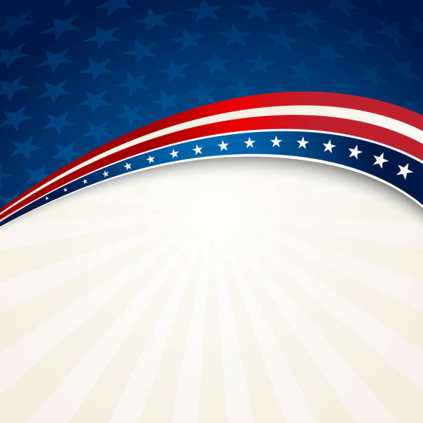 ilustrações de stock, clip art, desenhos animados e ícones de fundo patriótico - american flag star shape striped fourth of july