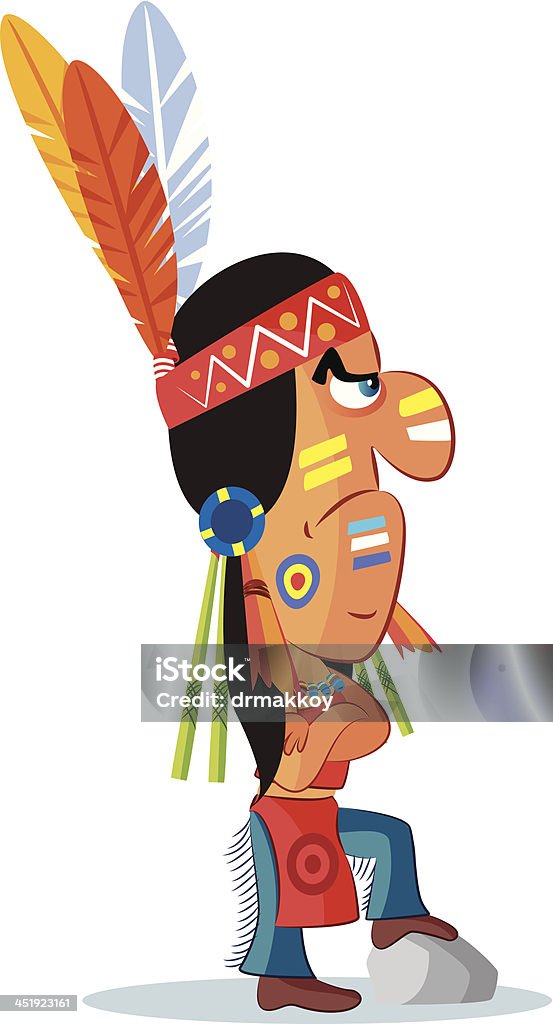 American Indian - clipart vectoriel de Adulte libre de droits