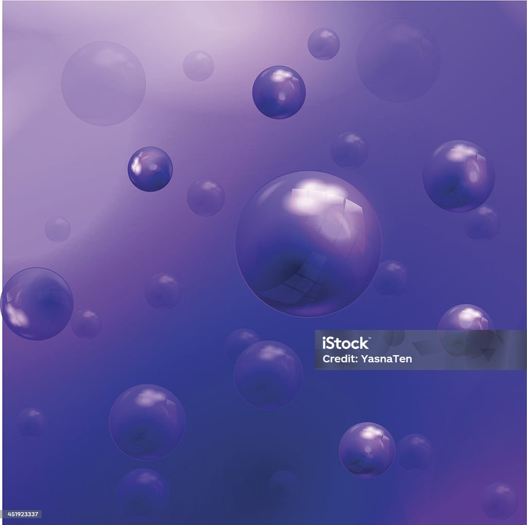 Vector fond violet molécules - clipart vectoriel de Abstrait libre de droits