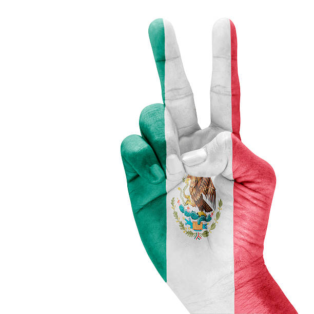 istock Flag Of Mexico On Victory Hand 451924007