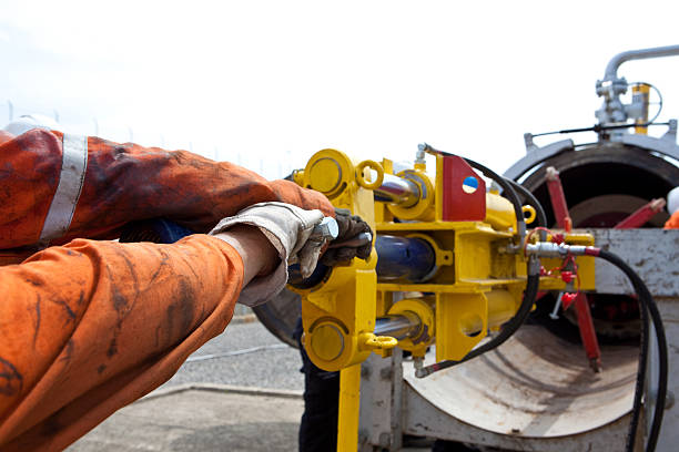 Pipeline pig cleaner stock photo