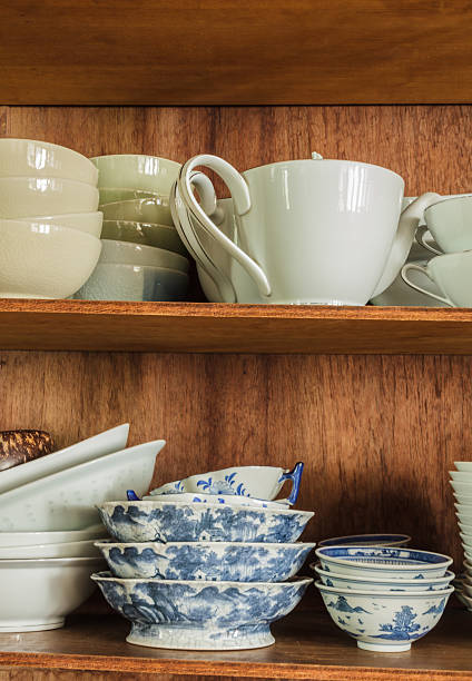 istock Crockery in the wood larder 451926329