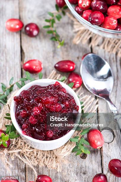 Marmellata Di Mirtilli Fatta In Casa - Fotografie stock e altre immagini di Cranberry - Cranberry, Ribes rosso, Alimentazione sana