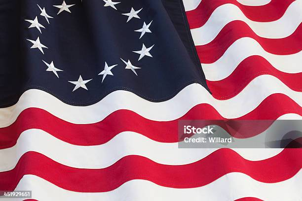 United States Flag With Thirteen Stars Stock Photo - Download Image Now - Number 13, Colony - Territory, Colony - Group of Animals