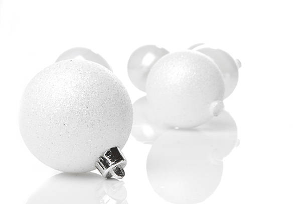 istock Christmas, Christmas balls white 451931197