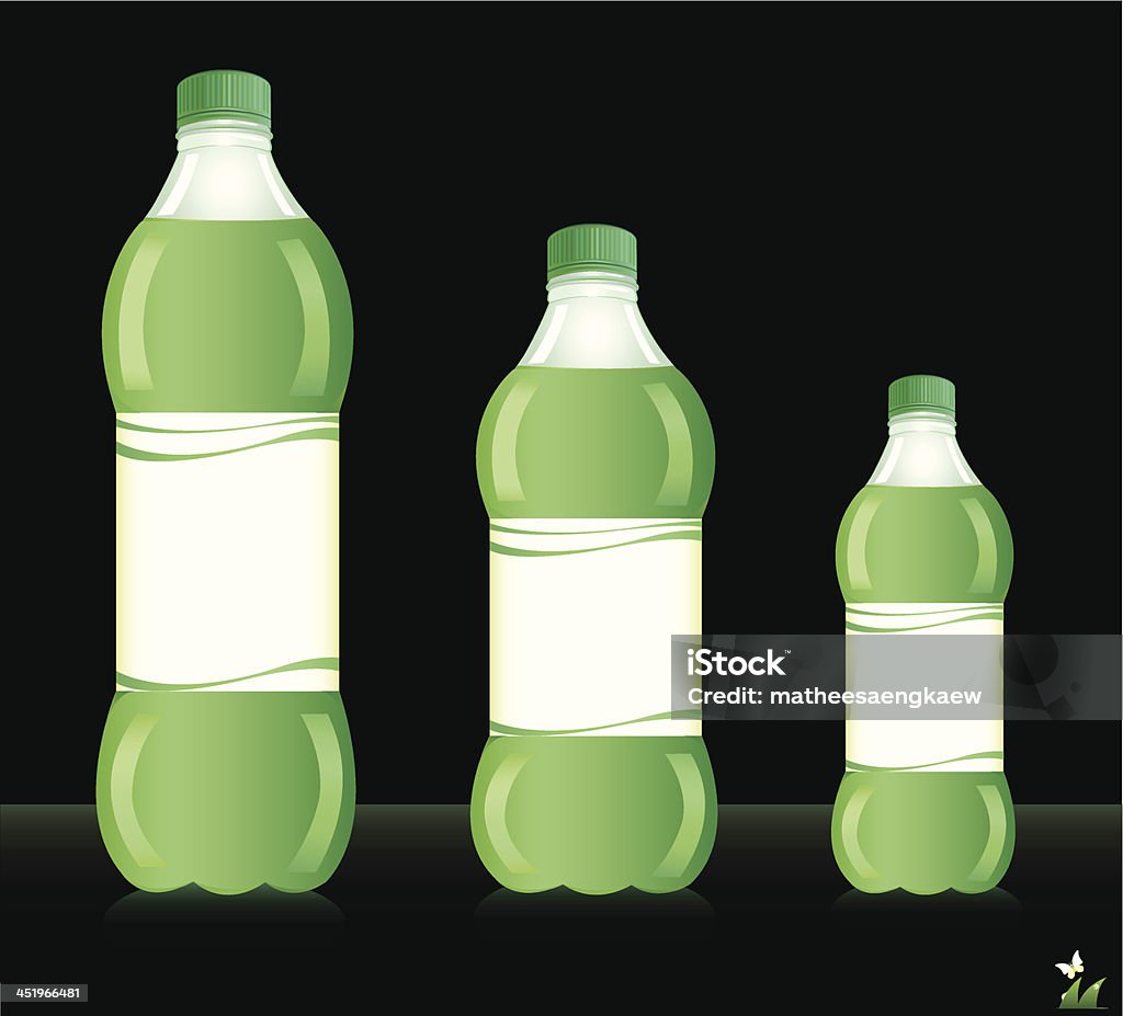 Flaschen für Saft. Vektor-illustration - Lizenzfrei Abnehmen Vektorgrafik
