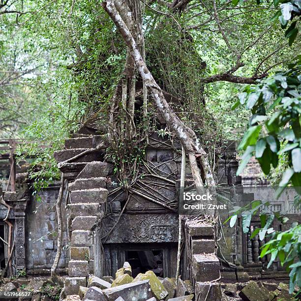 Beng Mealea Temple Over Jungle Cambodia Stock Photo - Download Image Now - Ancient, Angkor, Art