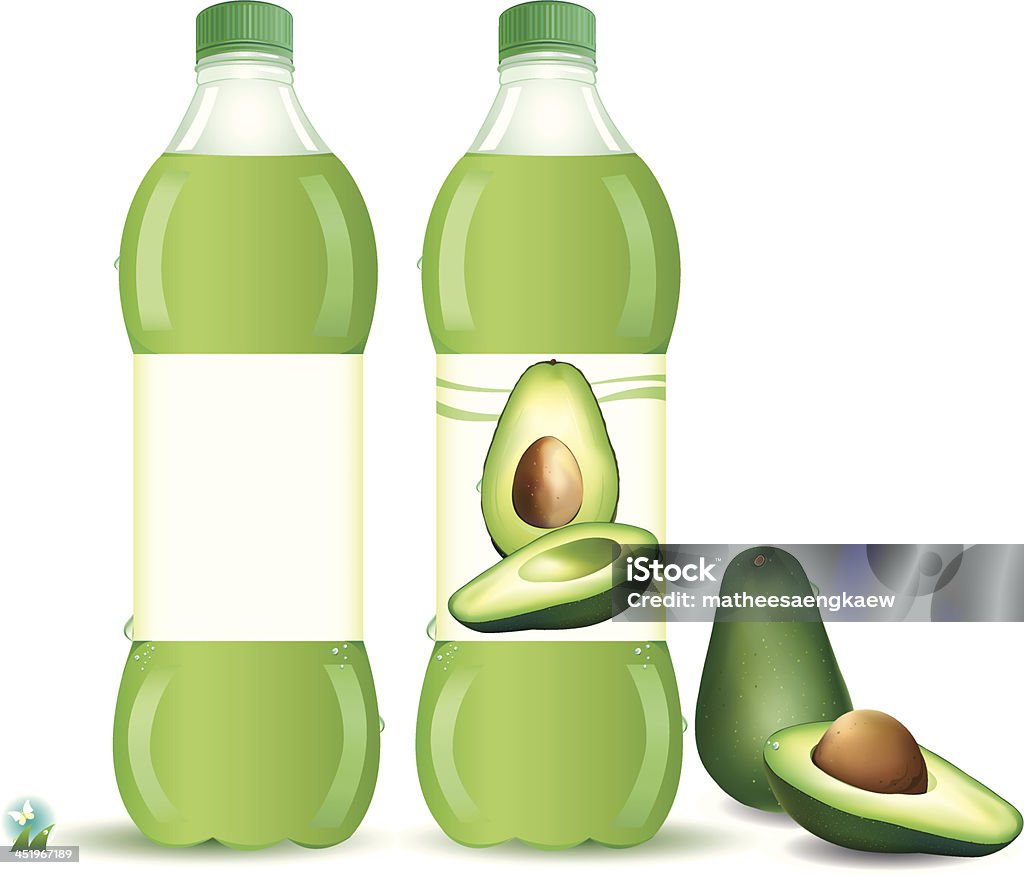 Flaschen für avocado Früchte Saft. Vektor-illustration - Lizenzfrei Abnehmen Vektorgrafik