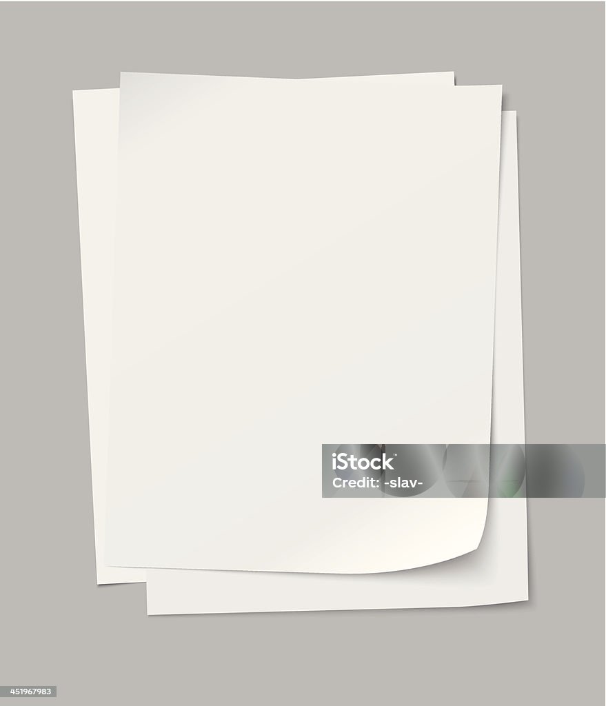 Vector Template Paper Vector Papers Stock Illustration - Download Image Now - Paper, Template ...
