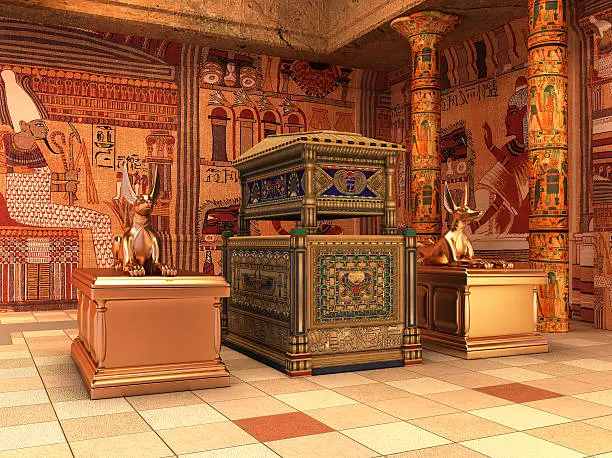 Pharaoh's Tomb ( 3d rendering )