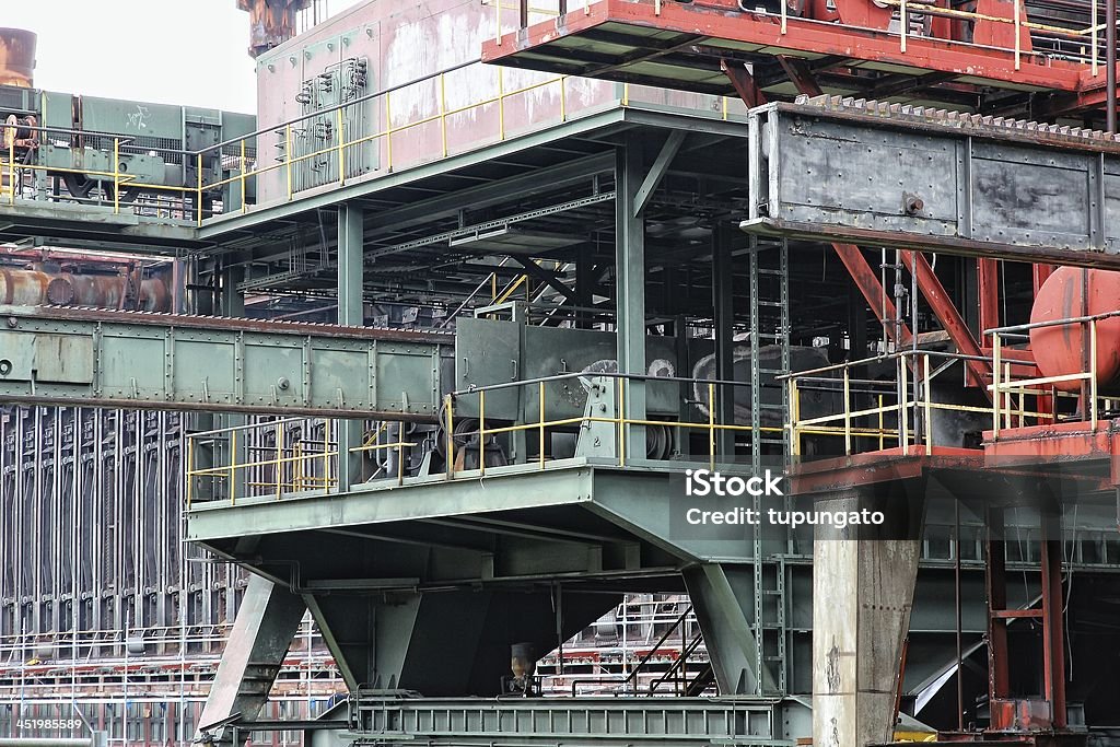 Industry in Europe Industrial area Zollverein in Essen - city in Ruhrgebiet (Ruhr Metropolitan Region) in Germany. Former coal mine, now cultural landscape on UNESCO World Heritage List. Architecture Stock Photo