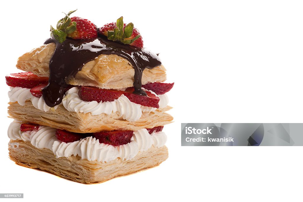 dessert cibo su sfondo bianco - Foto stock royalty-free di Alimentazione non salutare