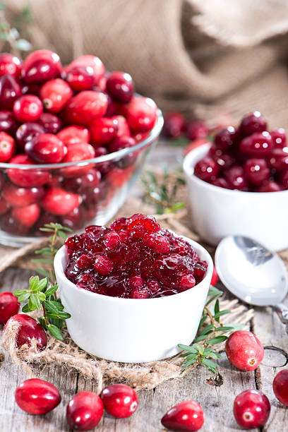 preparados contratuerca de arándano - jellied cranberries fotos fotografías e imágenes de stock