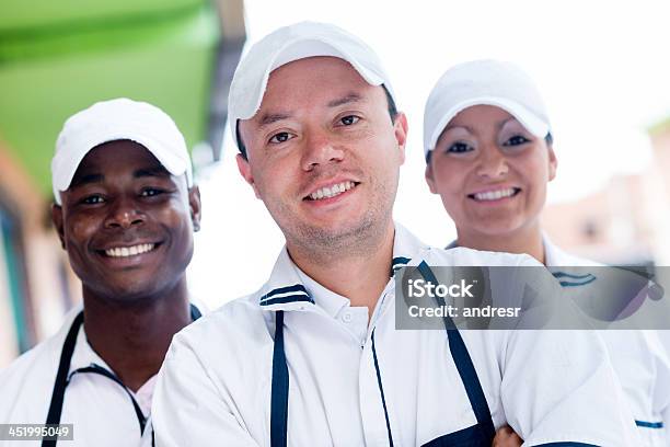 Gruppo Di Macellai - Fotografie stock e altre immagini di Macellaio - Macellaio, Macelleria, Lavoro di squadra