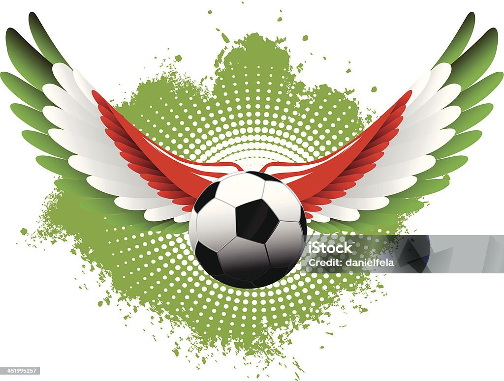 Ailes de football italien - clipart vectoriel de Aile d'animal libre de droits