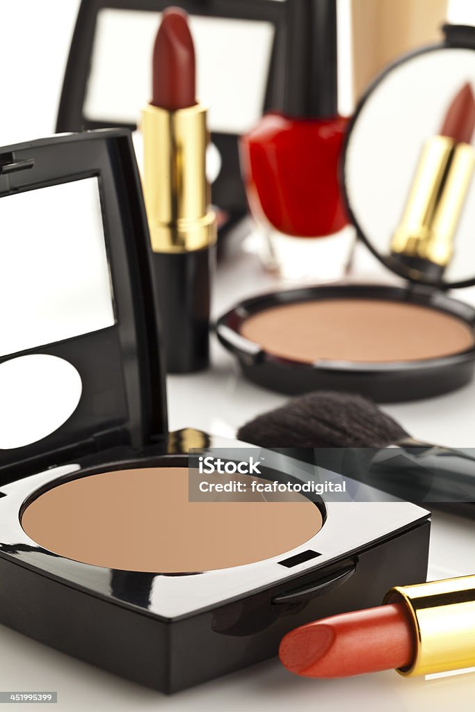 Produtos cosméticos - Foto de stock de Base - Maquiagem royalty-free