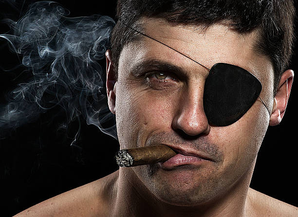 istock Portrait of  pirate with a cigar 452012015