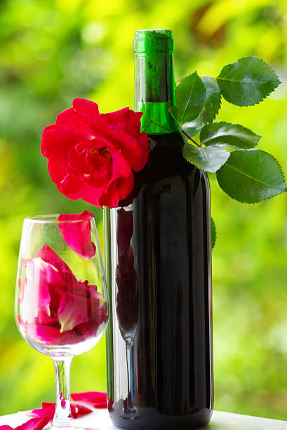 istock Petals of rose in a glass 452016635