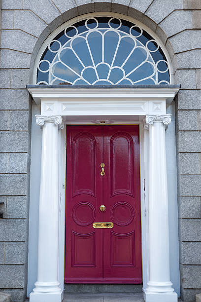 istock Red Georgian Door 452017959