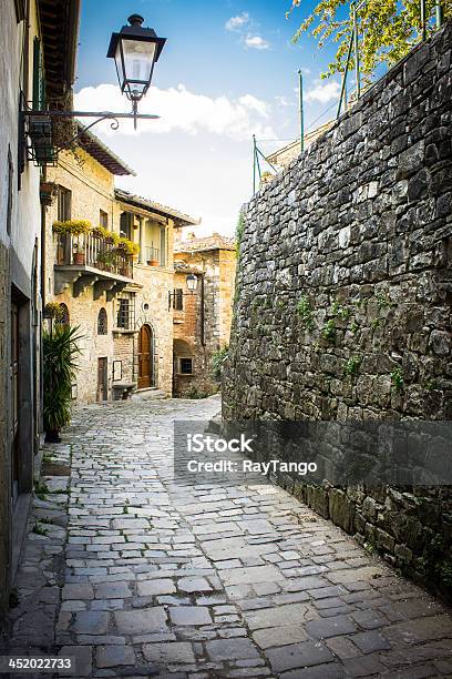 Typical Tuscan Borough Alley Stock Photo - Download Image Now - Alley, Ancient, Architecture