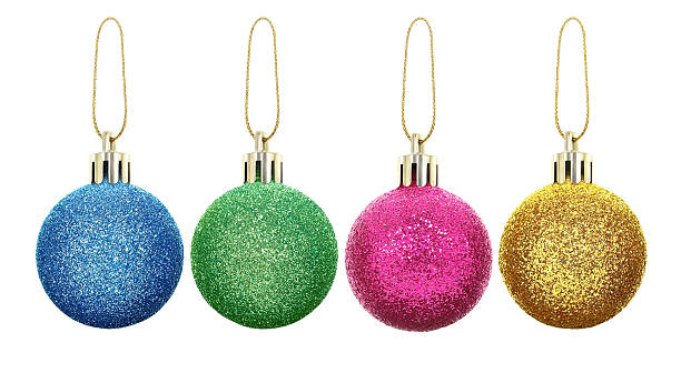 istock New year toys and decorations isolated on a white background. 452022773