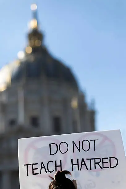 Photo of Chinese-Americans protest Kimmel skit in San Francisco - Stock Image