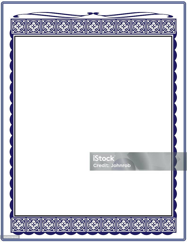 Documento blu Frame - Foto stock royalty-free di Certificato di morte