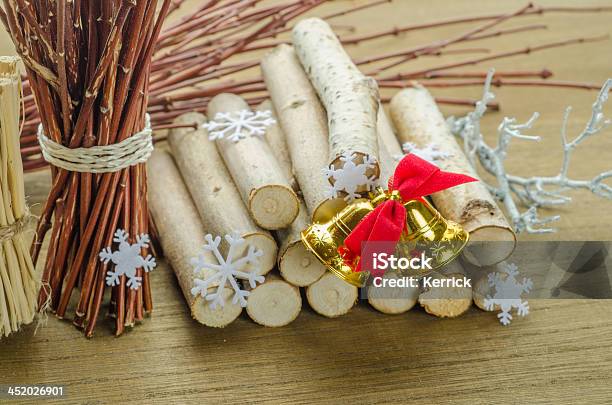 Weihnachten Table Dekoration Stockfoto und mehr Bilder von Advent - Advent, Band, Braun