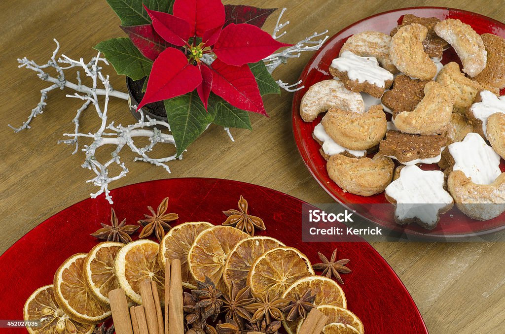 Weihnachtsplätzchen und Tischdekoration - Lizenzfrei Band Stock-Foto