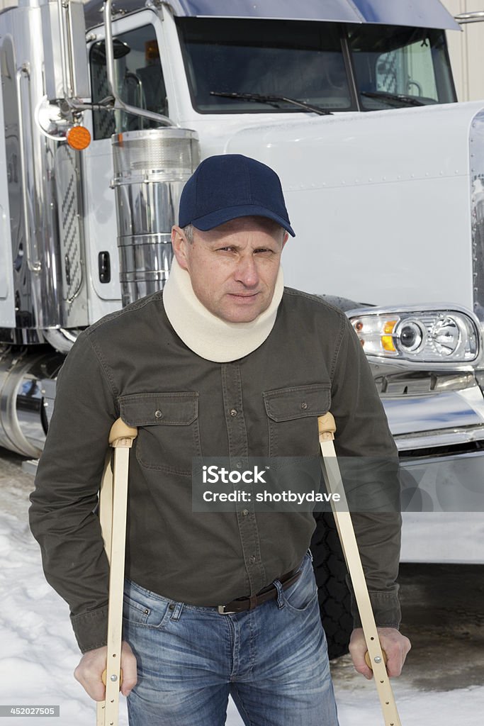 Conductor de camión con discapacidades - Foto de stock de Camionero libre de derechos
