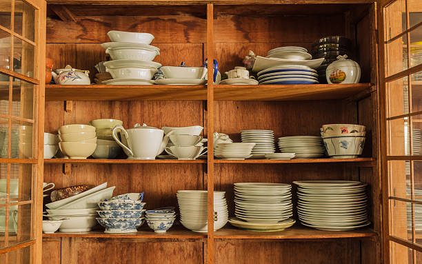 istock Crockery in the wood larder 452028291