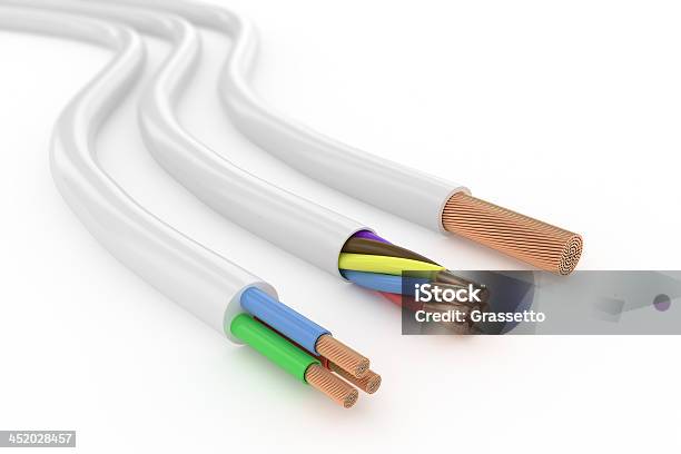 Electrical Cables Stock Photo - Download Image Now - Cable, Copper, Wire