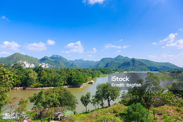 River Kwai Background Mountain Kanchaburi Thailand Stock Photo - Download Image Now