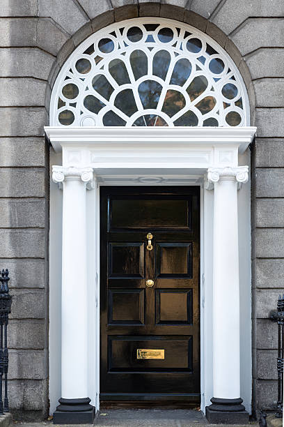 istock Black Georgian Door 452030257
