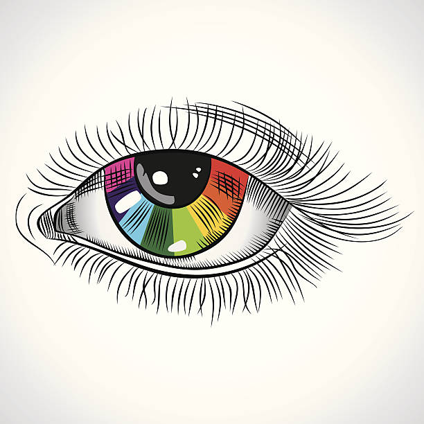 abstract eye vector art illustration