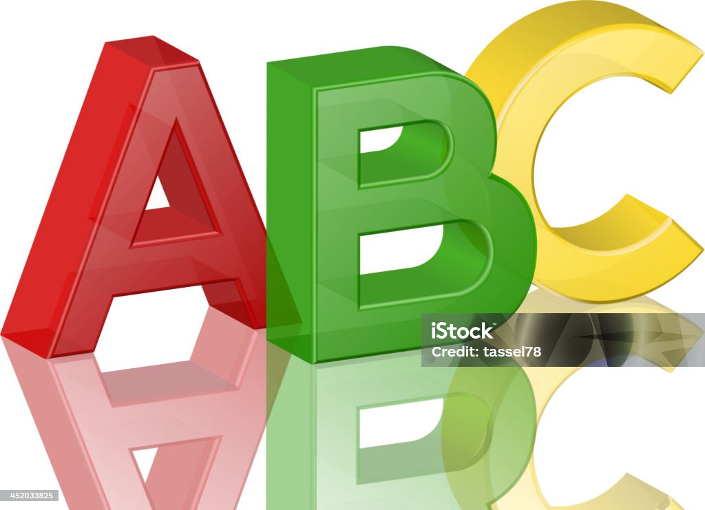 Alfabeto abc - arte vettoriale royalty-free di Alfabeto