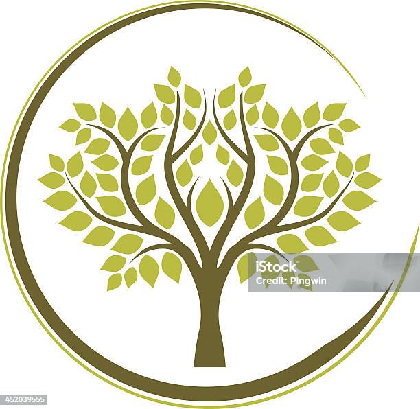 Дерево В Оправе — стоковая векторная графика и другие изображения на тему Дерево - Дерево, Лист, Аюрведа