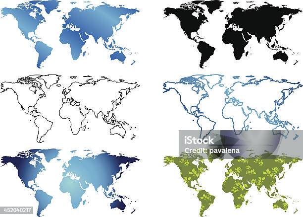Vetores de Vetor Mapa Do Mundo e mais imagens de Mapa - Mapa, Europa - Locais geográficos, Mapa-múndi