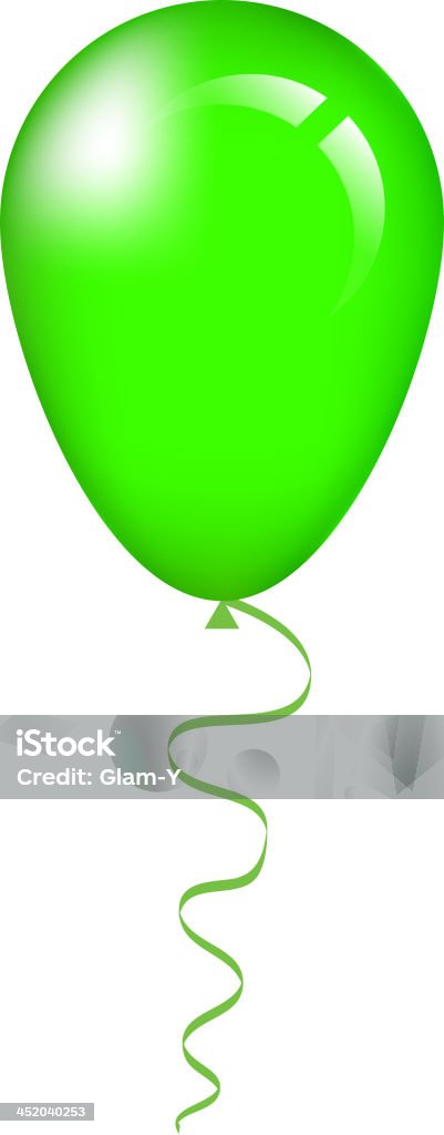 green balloon - Lizenzfrei Aufblasbarer Gegenstand Vektorgrafik