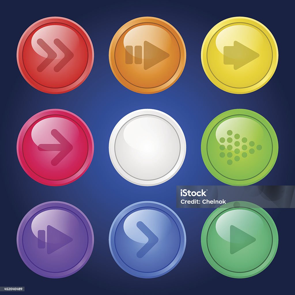 timeline solid button icon 38518384 vector art at... Vector Set Colorful Buttons Stock Illustration - Download Image Now ...