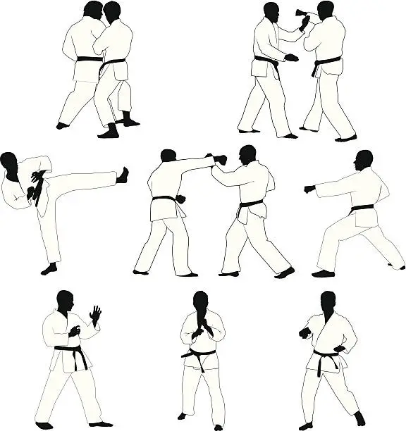 Vector illustration of Martial Arts