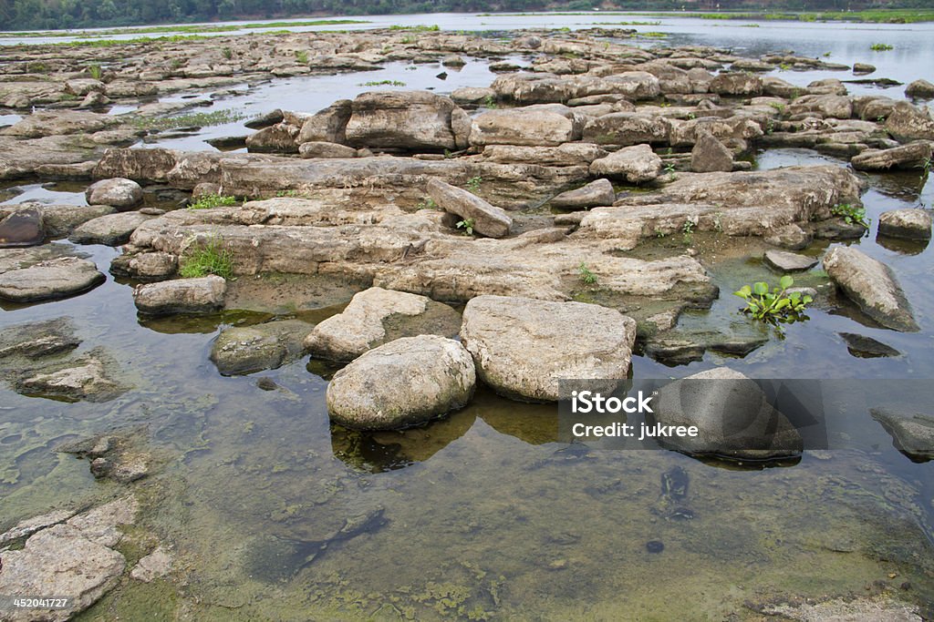 Kang Saphue ou pedras no Rio Ubonratchathani, Tailândia. - Royalty-free Ao Ar Livre Foto de stock