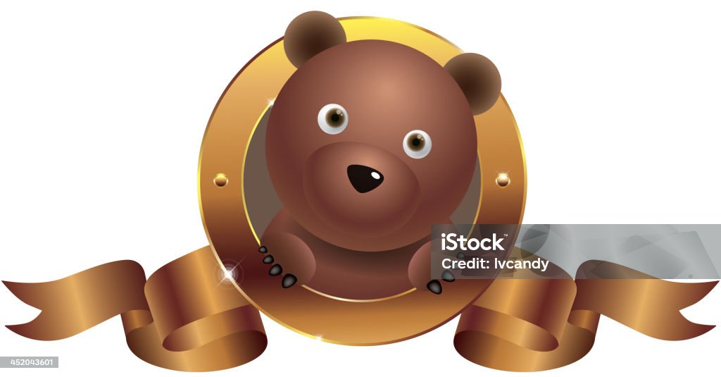 Cute bear symbol Gradient and transparent effect used. Camera Film stock vector