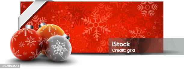 Banner Di Natale - Immagini vettoriali stock e altre immagini di Arancione - Arancione, Argentato, Astratto