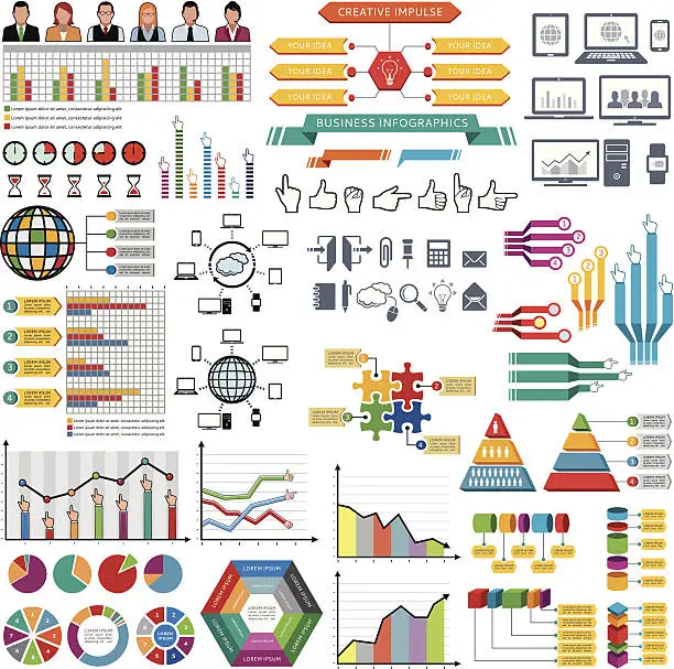 Vector illustration of Business Infographics