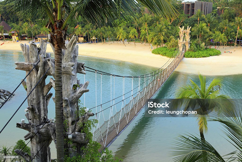 landscape in sentosa, Singapore Sentosa Island Stock Photo