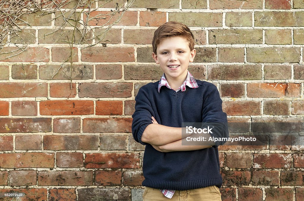 Junge farm junge posieren-I - Lizenzfrei Agrarbetrieb Stock-Foto